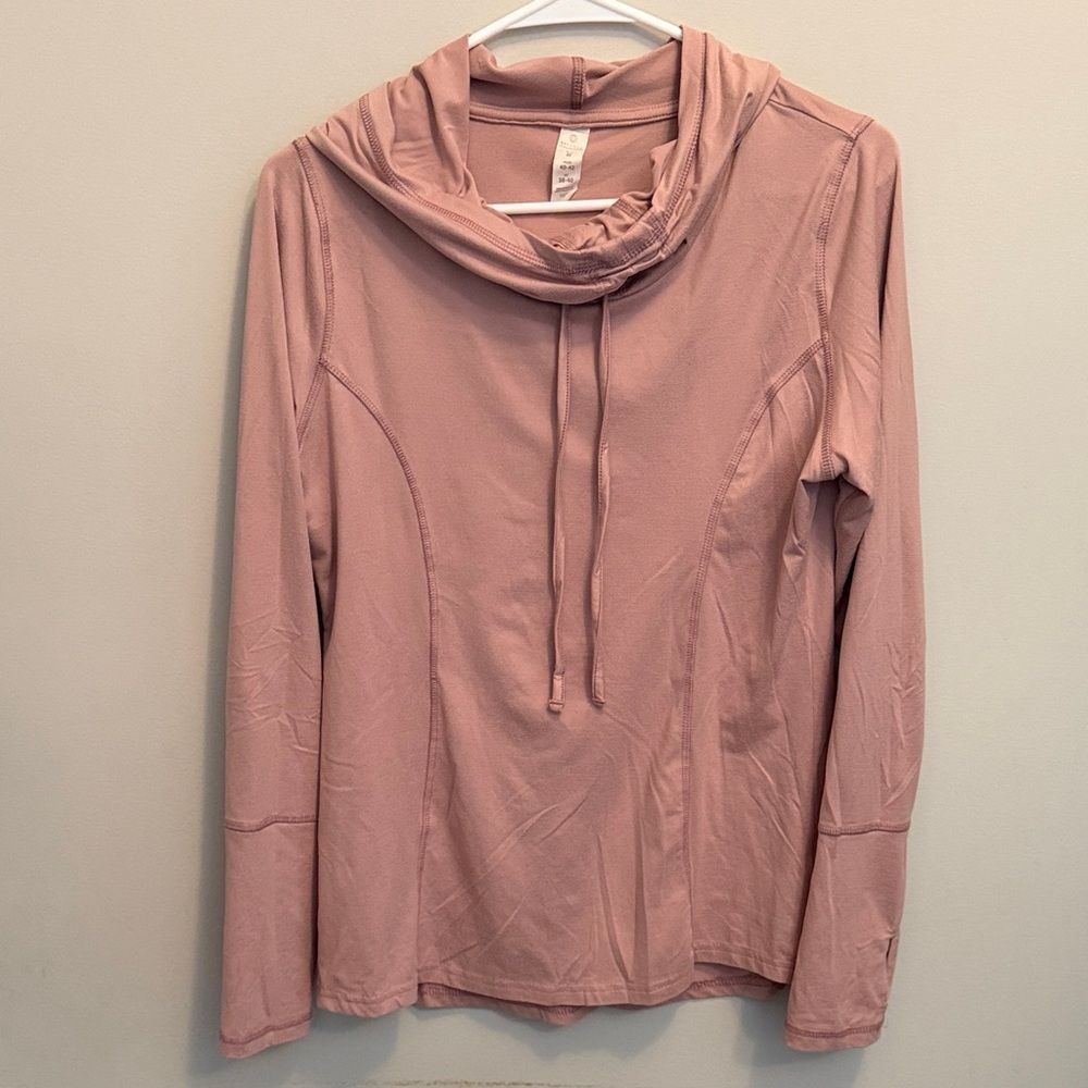 Balance Collection Blush Cowl Neck Long Sleeve Tee